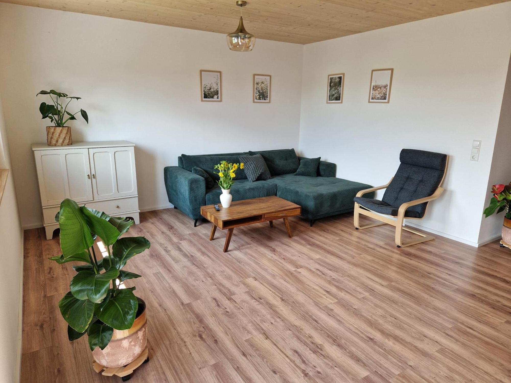 Fewo1 Neuwertige, Grosse 110qm Ueber Zwei Etagen Mit Balkon Im Aussenbereich Apartment Riegel