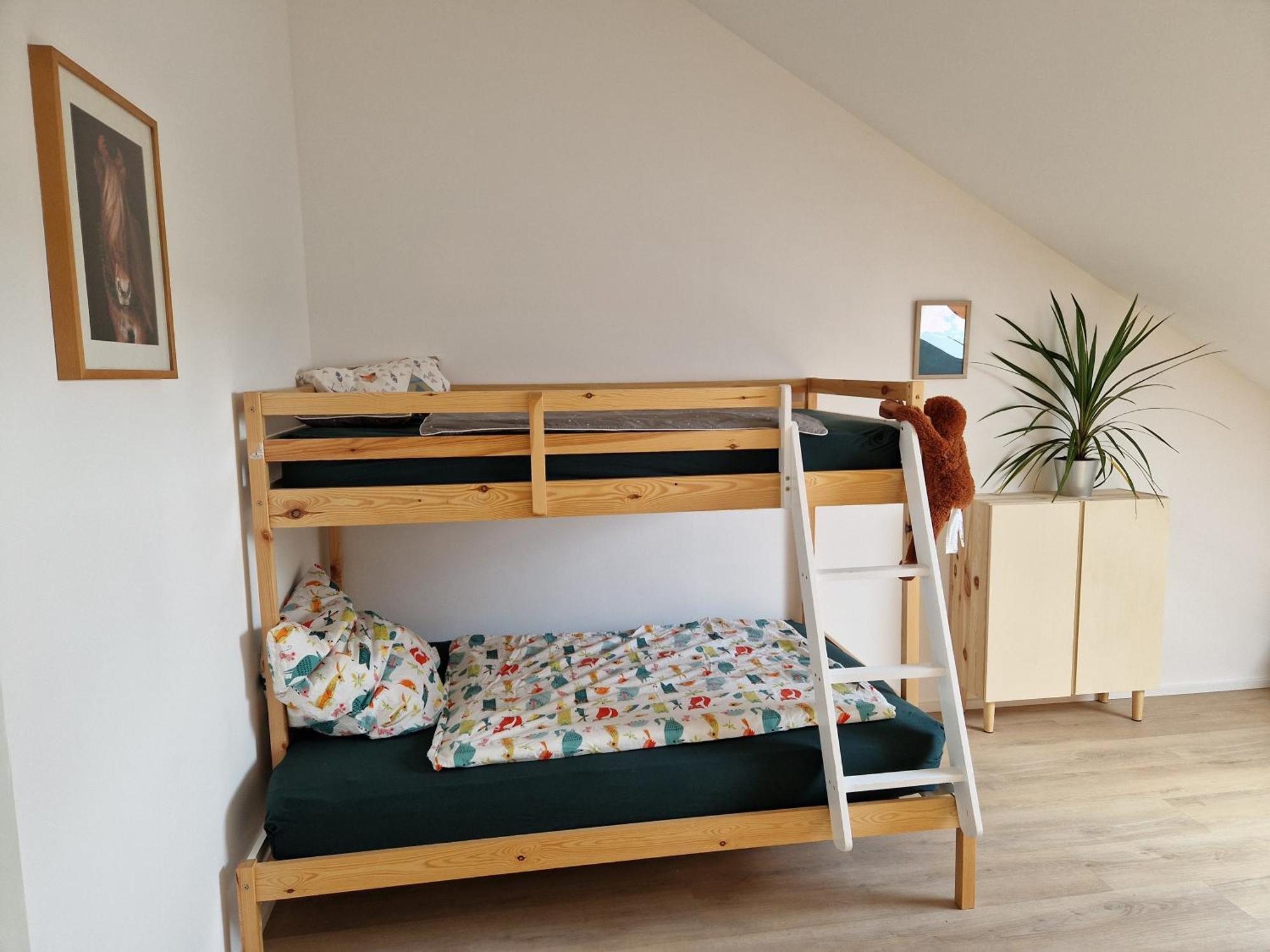 Fewo1 Neuwertige, Grosse 110qm Ueber Zwei Etagen Mit Balkon Im Aussenbereich